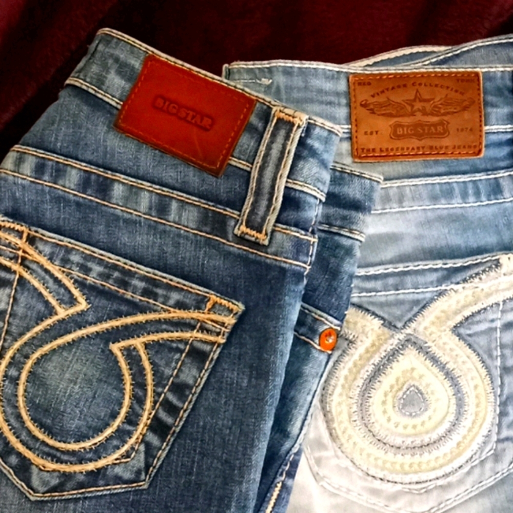 2 pairs of Big Star jean shorts
